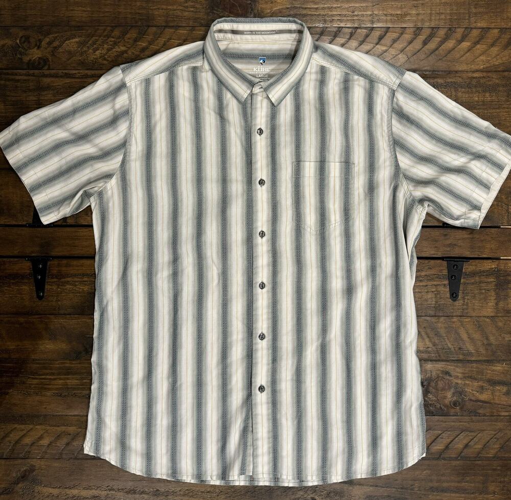 Kuhl Men’s Button Down Shirt The Bohemian Short Sleeve Size Large